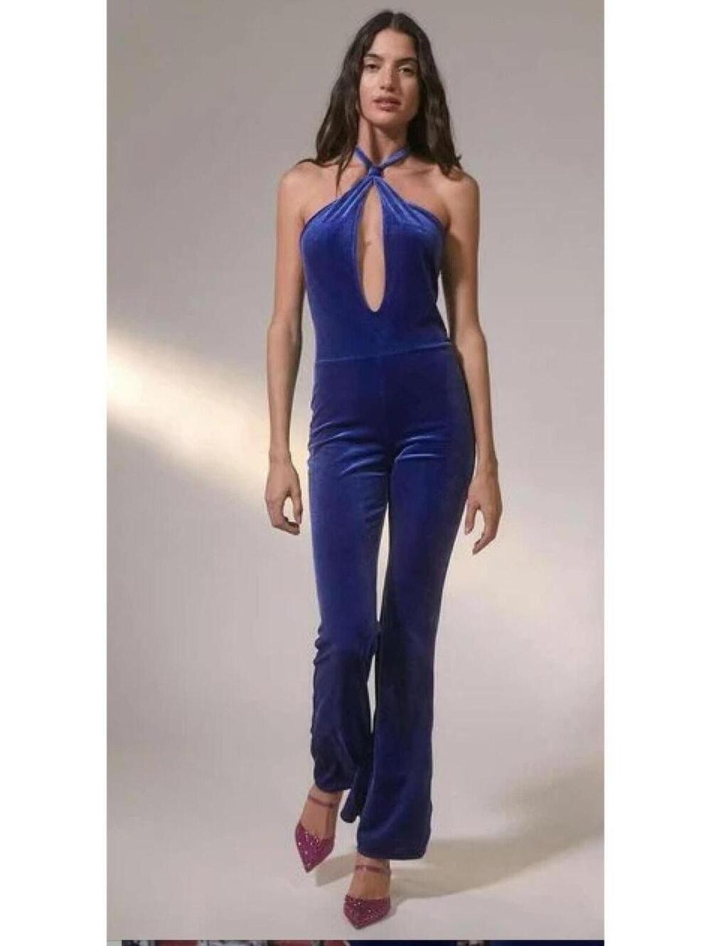 Urban Outfitters Women's Blue Playsuit-romper